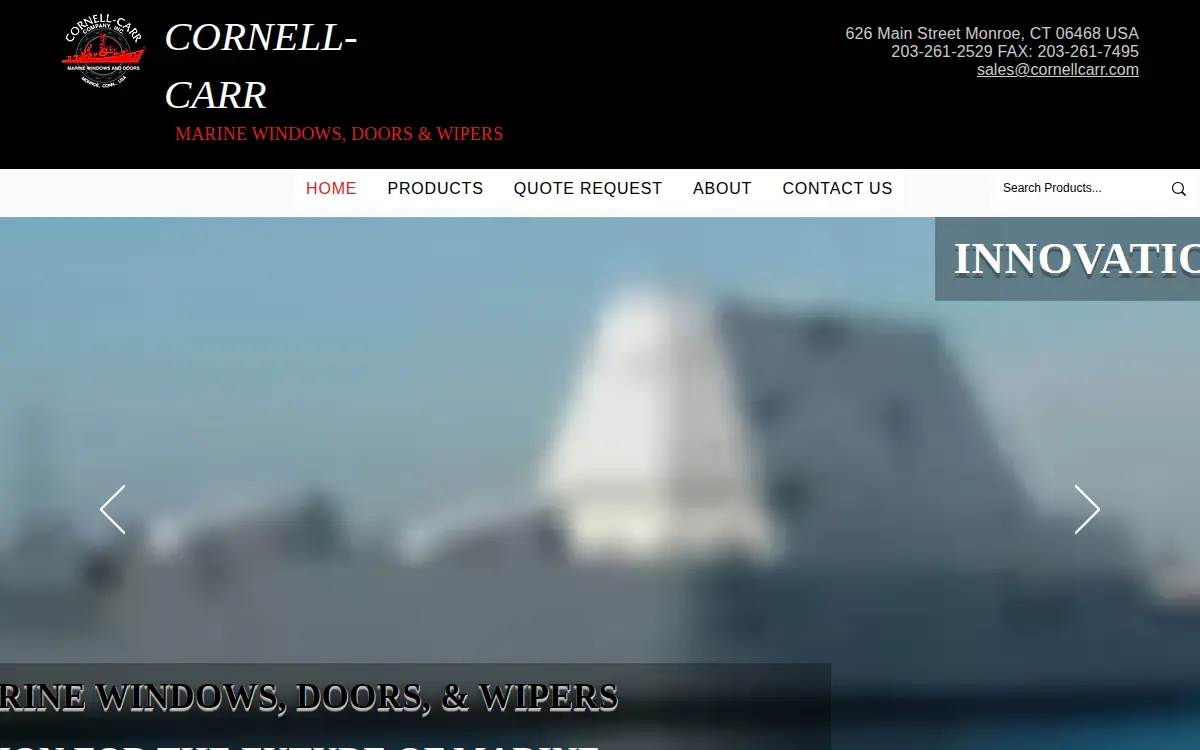Homepage of Cornell-carr Co., INC.