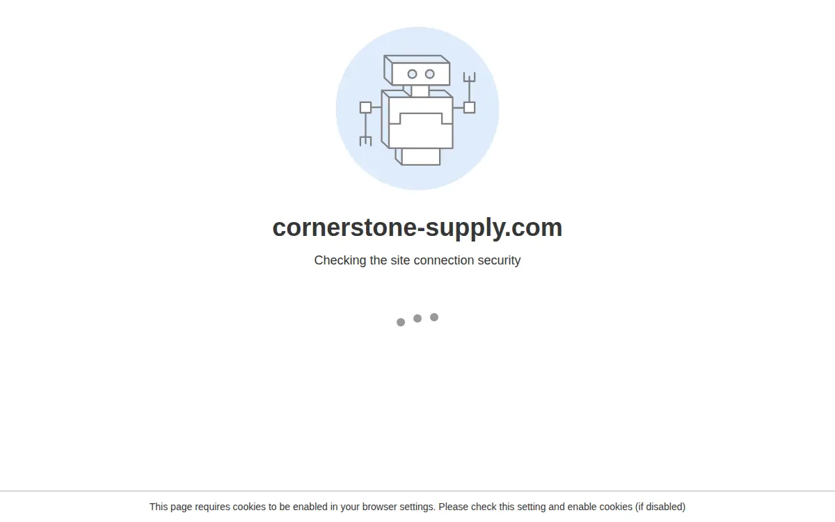 Homepage of Cornerstone Supply INC