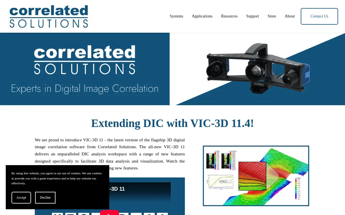 Homepage of Correlated Solutions INC