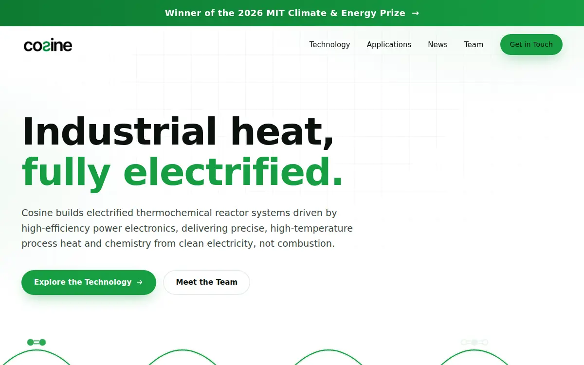 Homepage of Cosine CORP