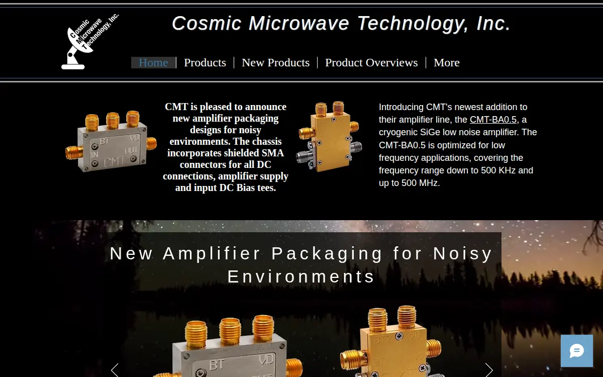 Homepage of Cosmic Microwave Technology, INC.
