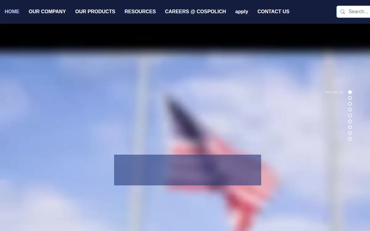 Homepage of Cospolich INC.