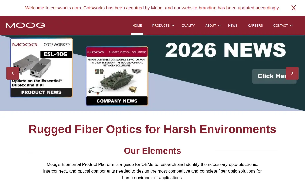 Homepage of Cotsworks INC