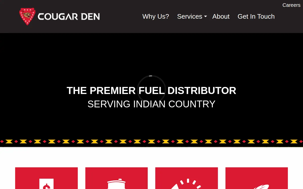 Homepage of Cougar Den INC.