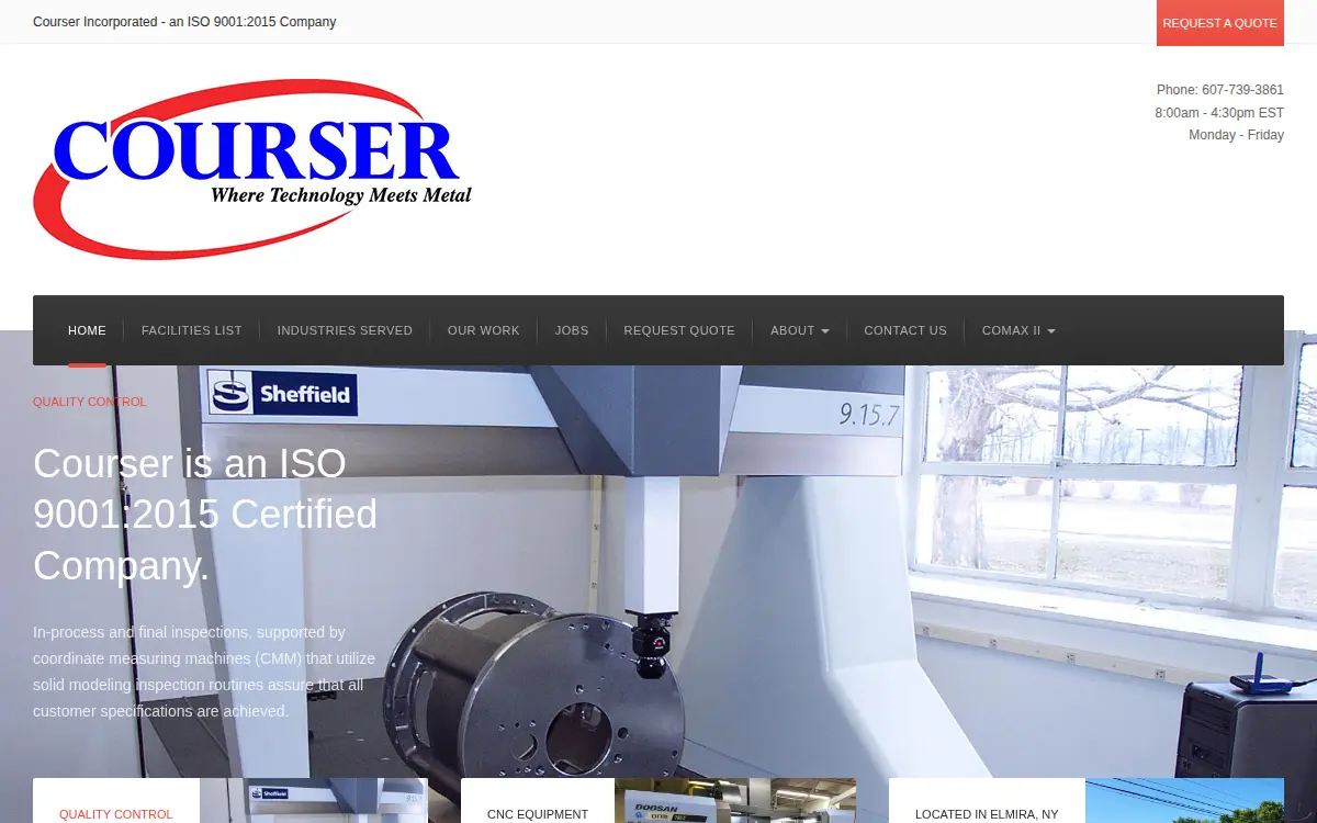 Homepage of Courser, INC.