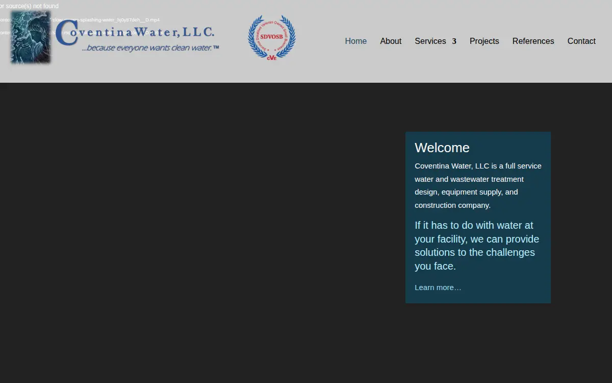 Homepage of Coventina - Pttg Jv, LLC