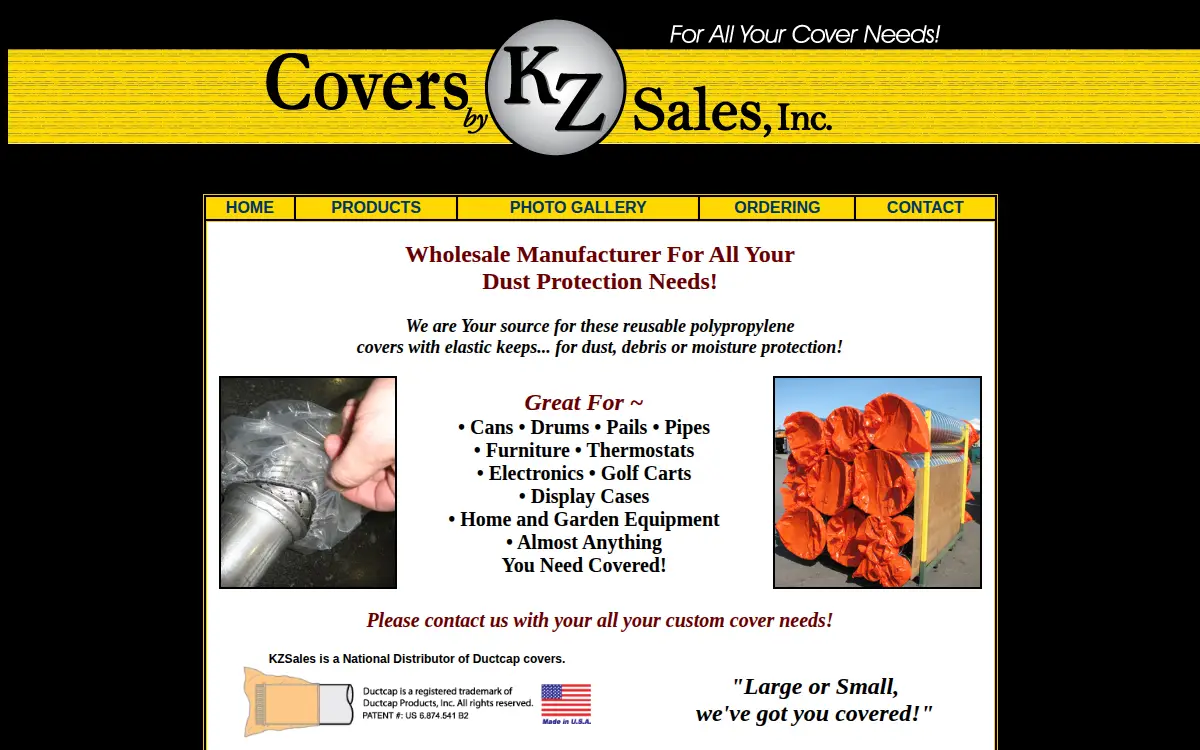 Homepage of Kz Sales INC