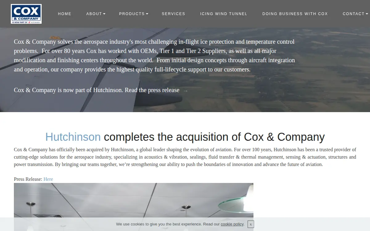 Homepage of Cox & Company, INC.