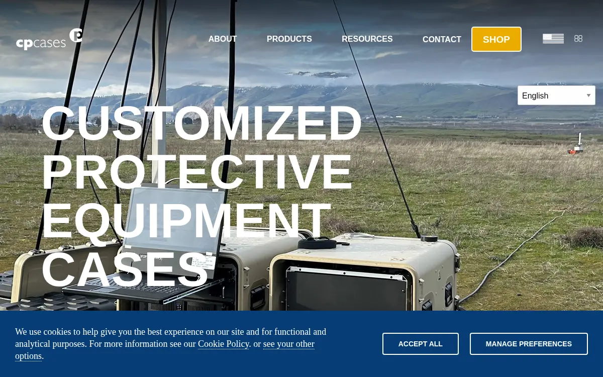 Homepage of Cp Cases INC.