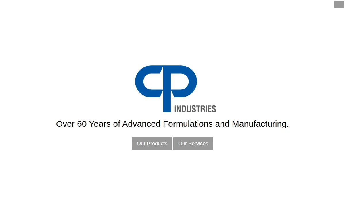 Homepage of Cp Industries LLC