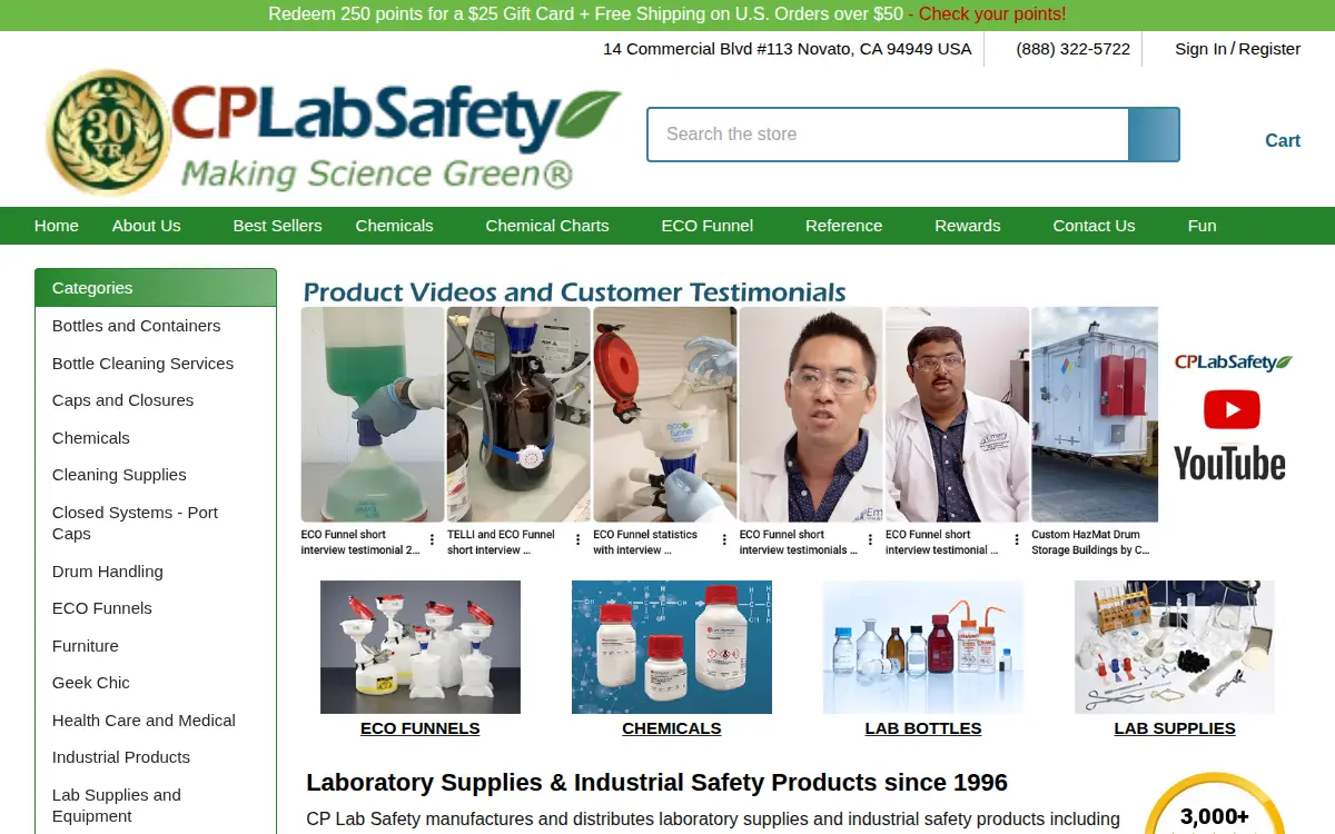 Homepage of California Pacific Laboratory, INC.