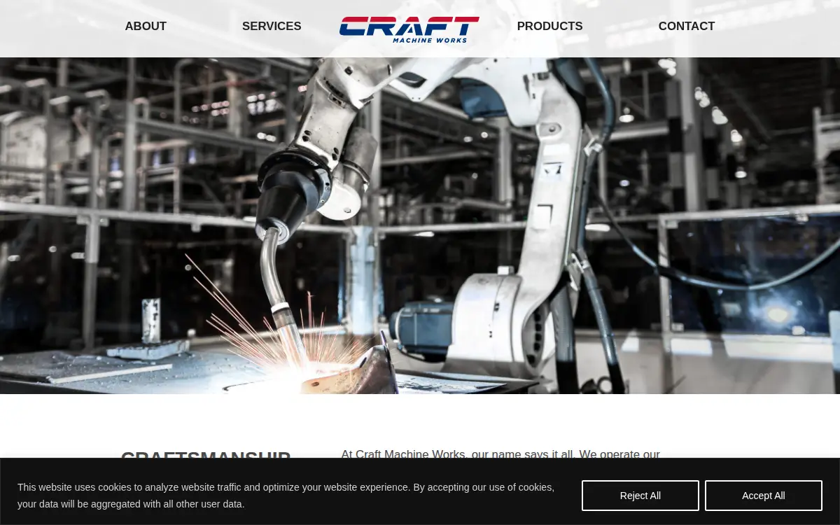 Homepage of Craft Machine Works, INC.