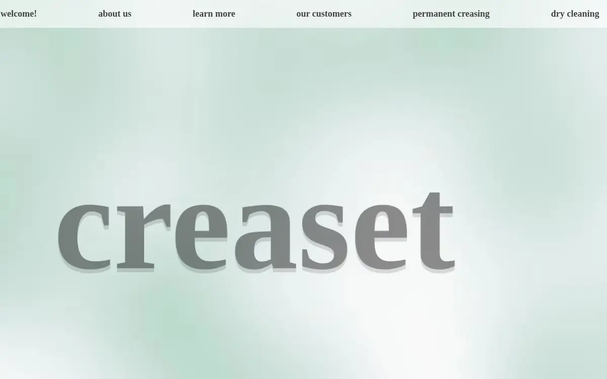 Homepage of Creaset, INC