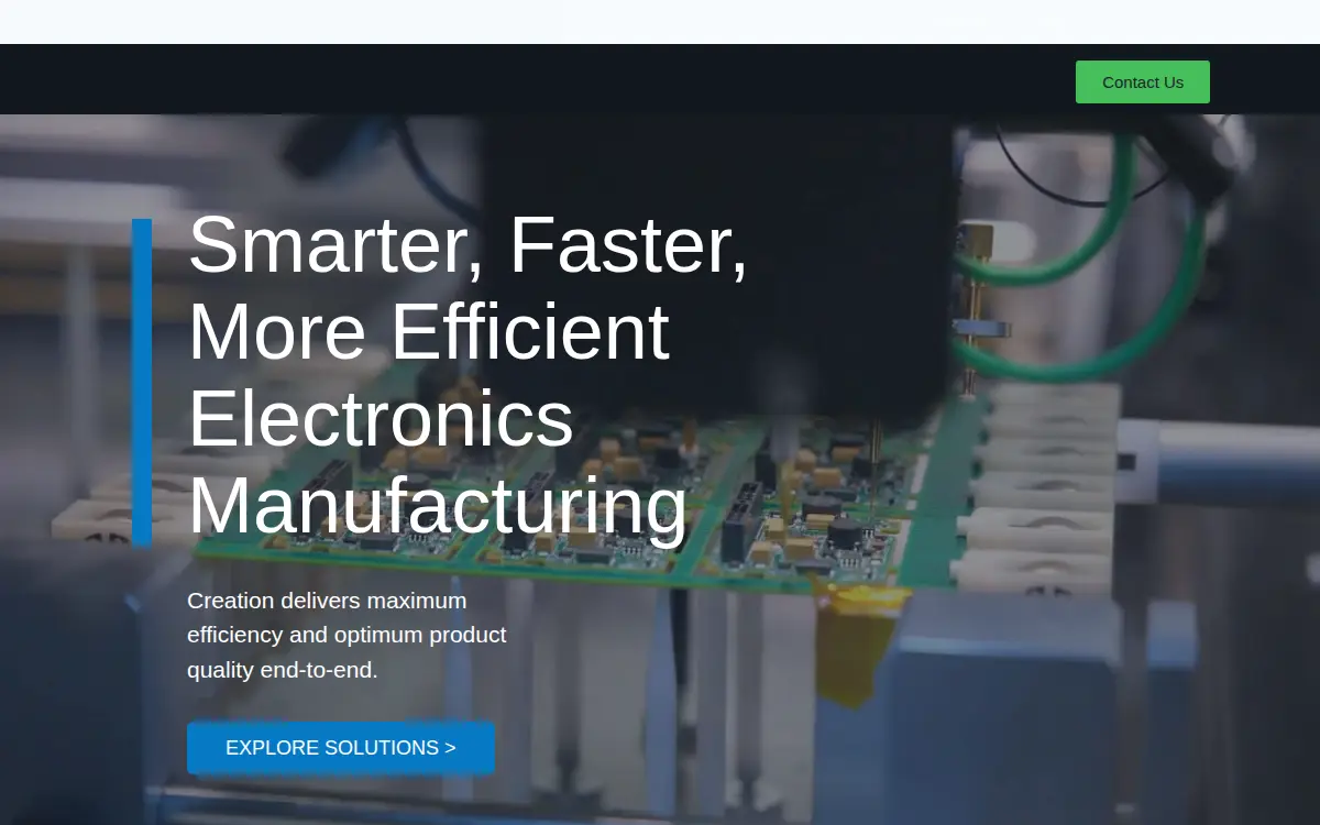 Homepage of Creation Technologies Washington LLC