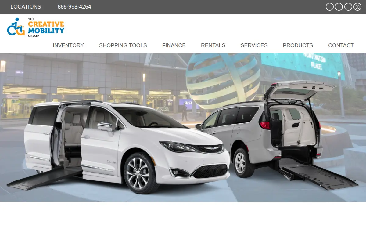 Homepage of The Creative Mobility Group INC.