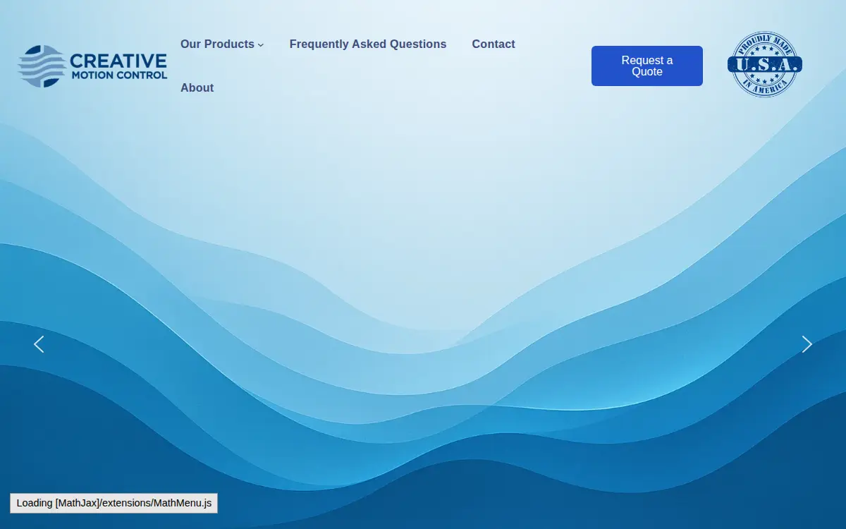 Homepage of Creative Motion Corporation