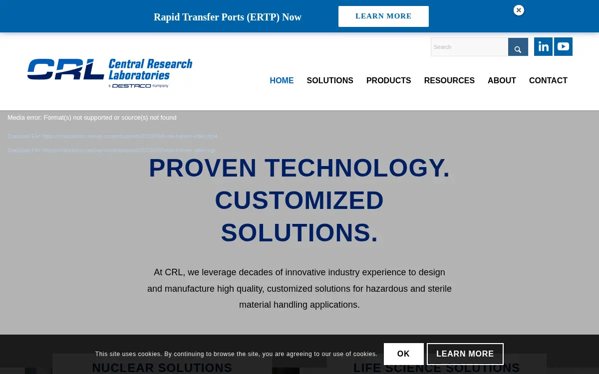 Homepage of Destaco US INC.