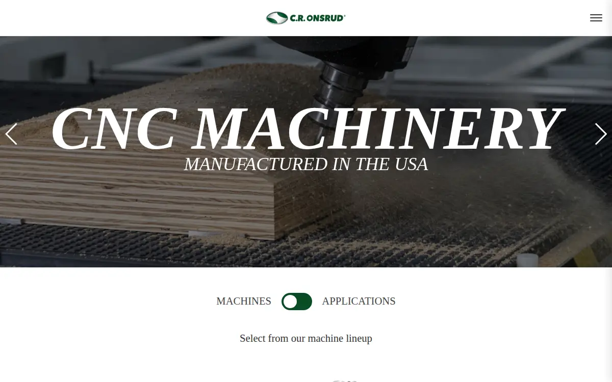 Homepage of Cr Onsrud INC