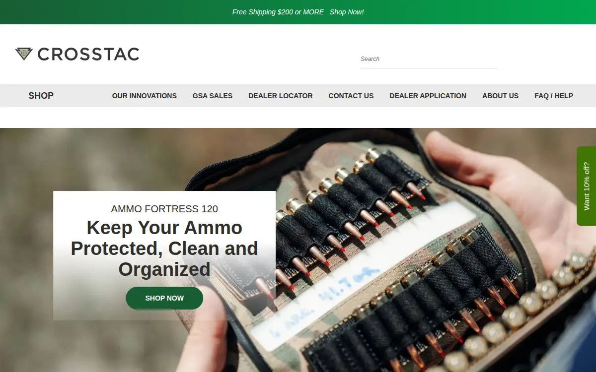 Homepage of Crosstac CORP