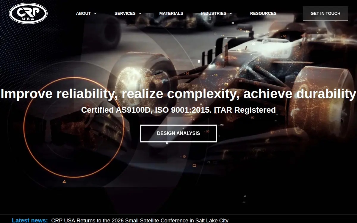 Homepage of Crp USA LLC