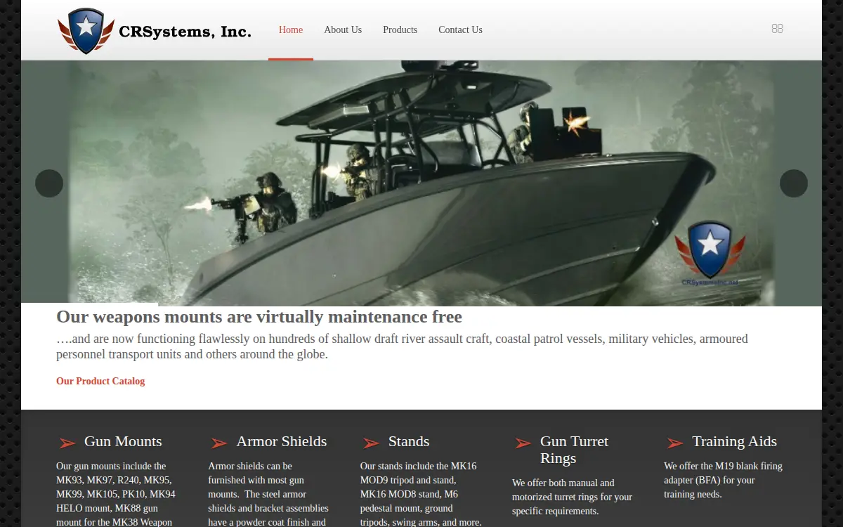 Homepage of Cr Systems, INC.