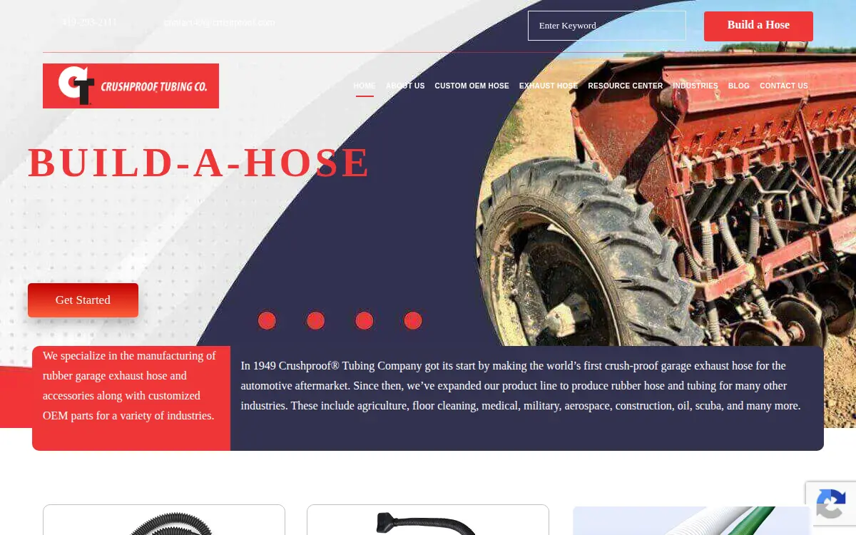 Homepage of Crushproof Tubing CO