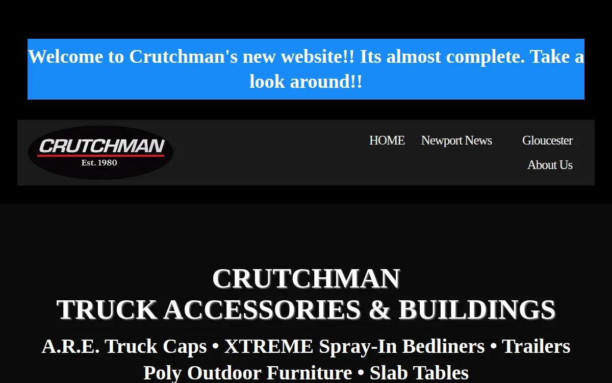 Homepage of Crutchman Motor CORP
