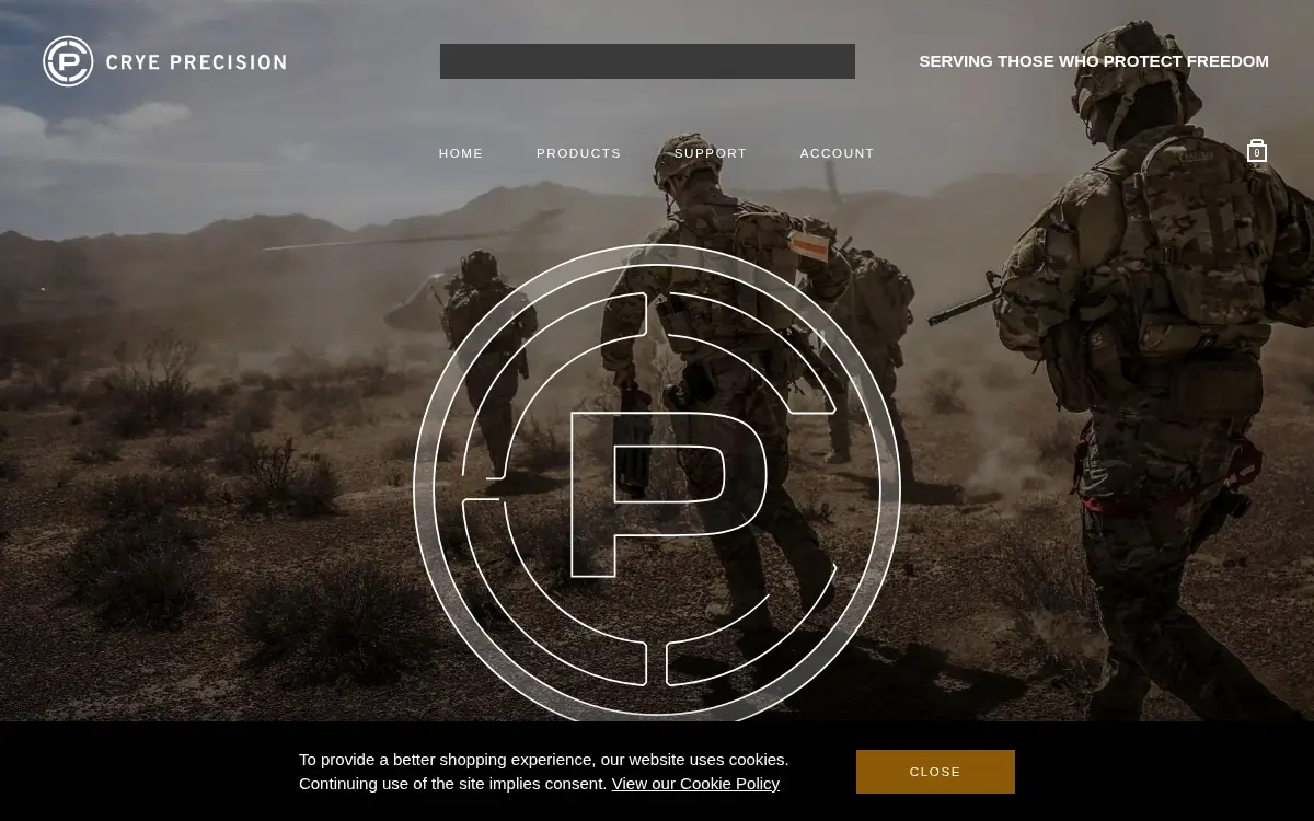 Homepage of Crye Precision LLC
