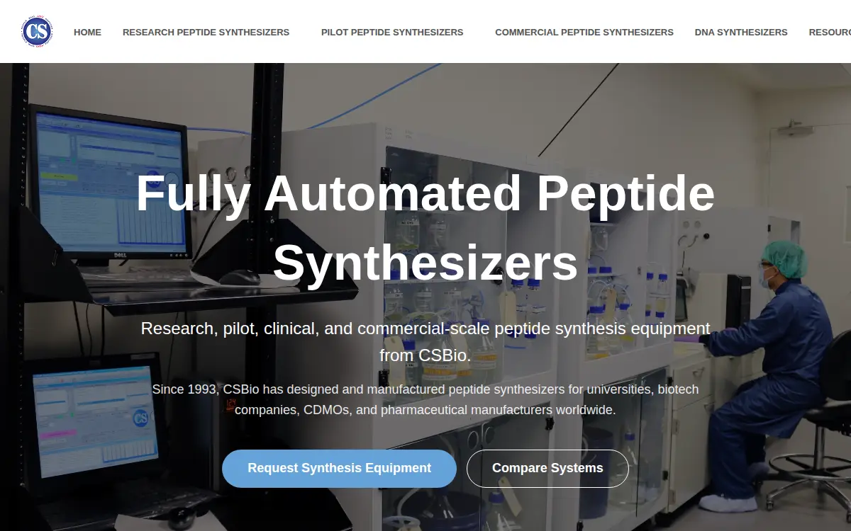 Homepage of C S Bio CO
