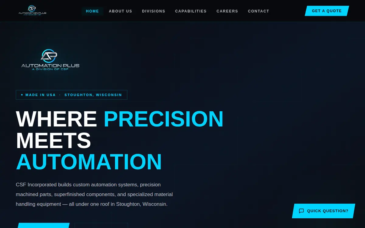Homepage of Controlled Surface Finishing, Incorporated