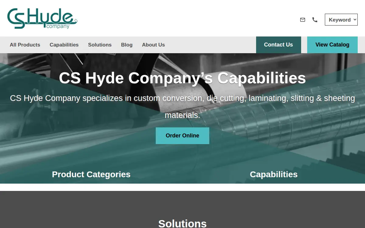 Homepage of Cs Hyde CO
