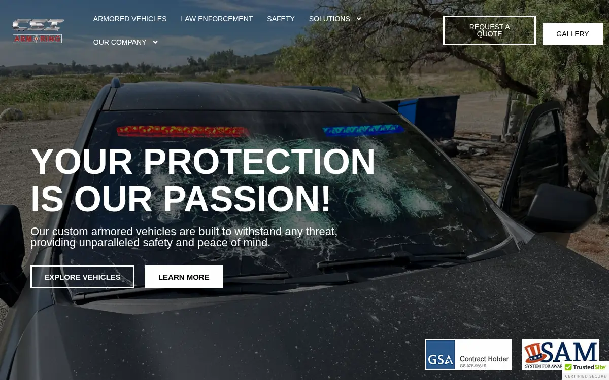 Homepage of Csi Armoring INC