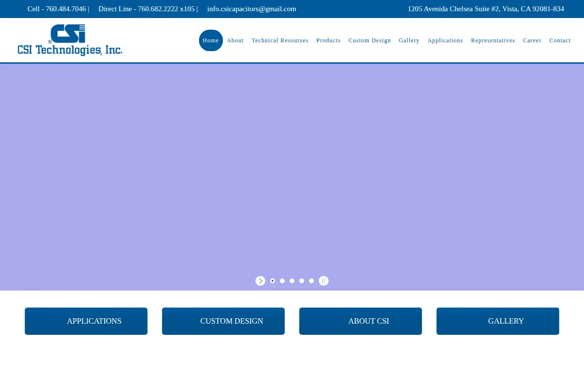 Homepage of Csi Technologies, INC.