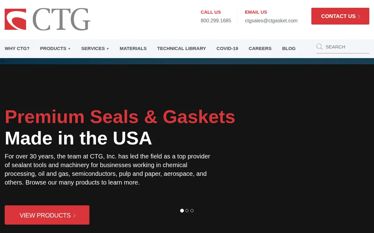 Homepage of C T Gasket & Polymer CO INC a