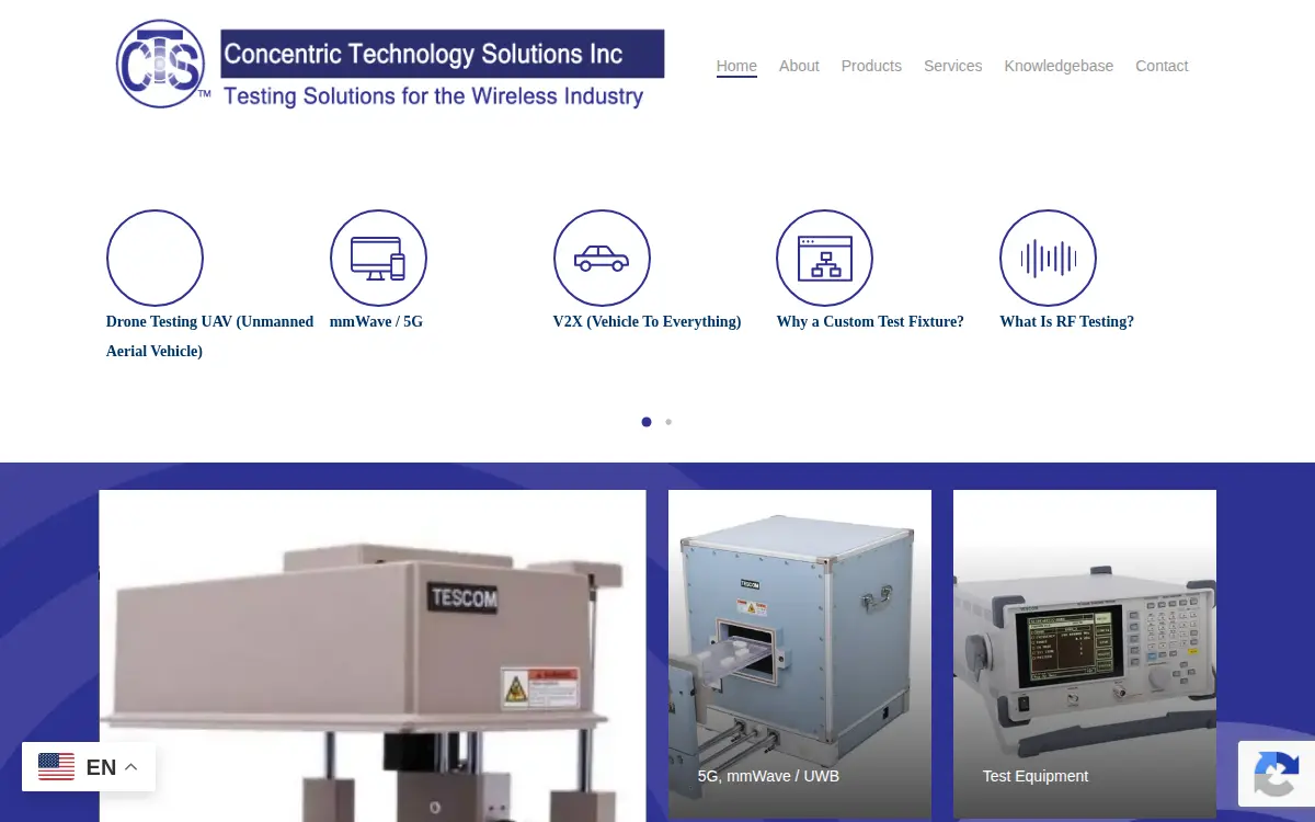 Homepage of Concentric Technology Solutions INC