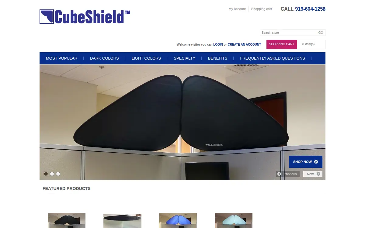 Homepage of Cubeshield INC
