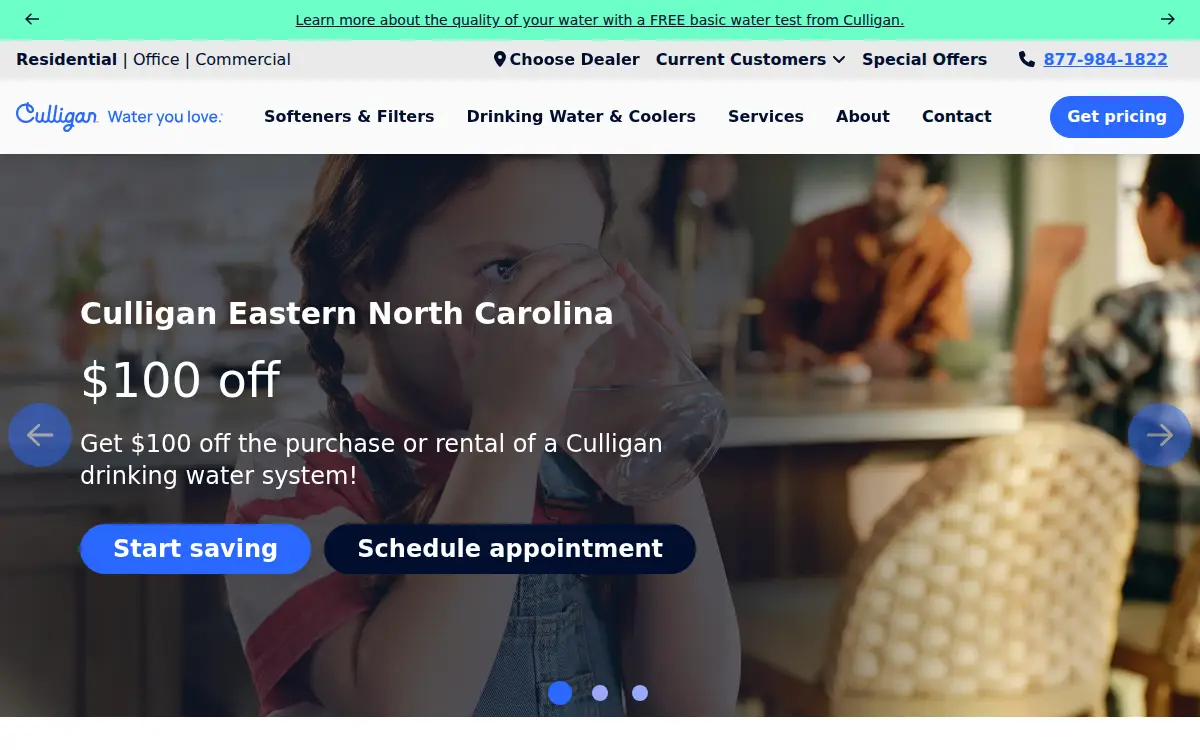 Homepage of North Carolina Bottled Water CO INC