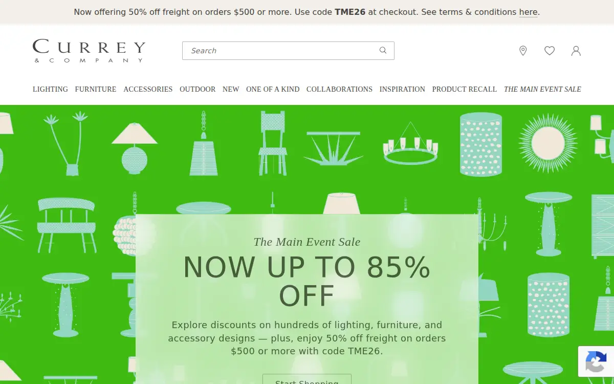 Homepage of Currey & Company, INC.