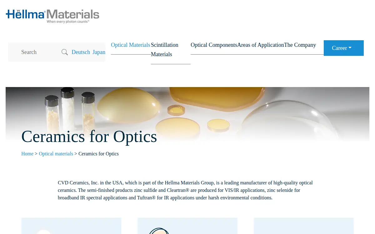 Homepage of Cvd Ceramics, INC.