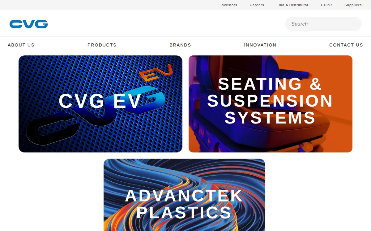 Homepage of Commercial Vehicle Group, INC.