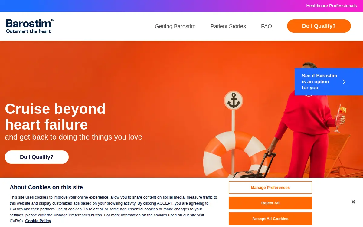 Homepage of Cvrx INC