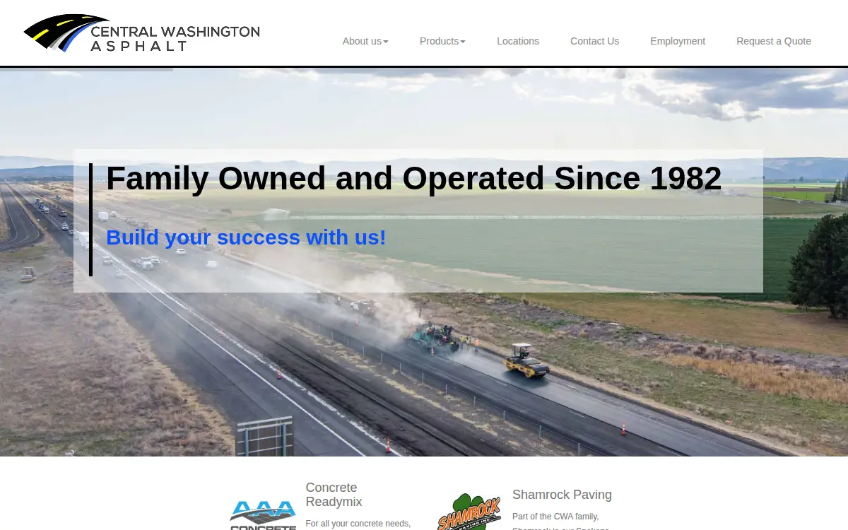 Homepage of Aaa Concrete, INC.