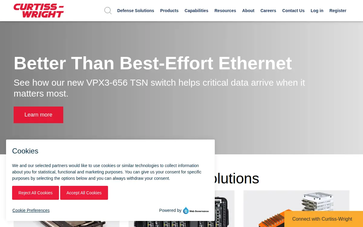 Homepage of Curtiss-wright Ds, INC.