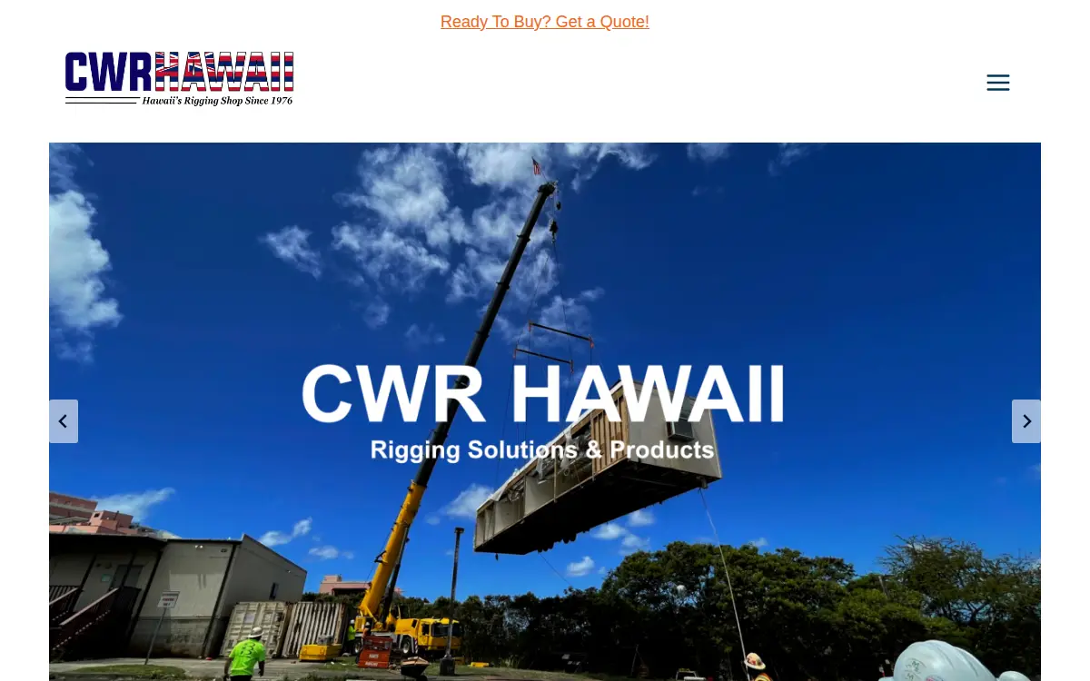 Homepage of Coordinated Wire Rope of Hawaii, INC