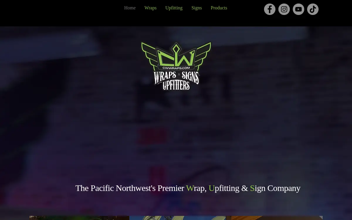 Homepage of Cw Signs CORP
