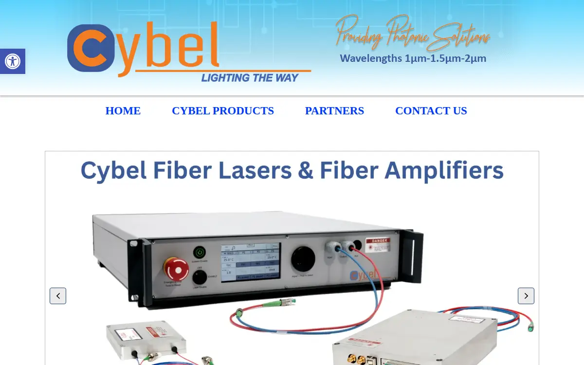 Homepage of Cybel, LLC