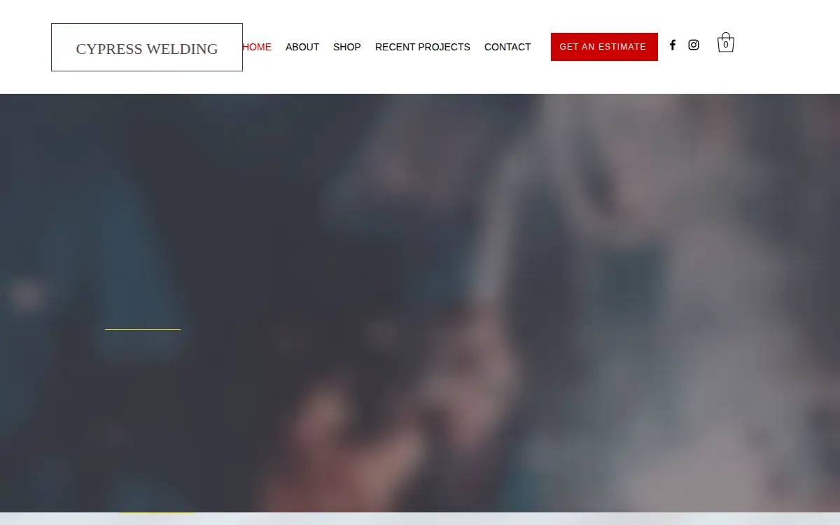 Homepage of Cypress Welding LLC