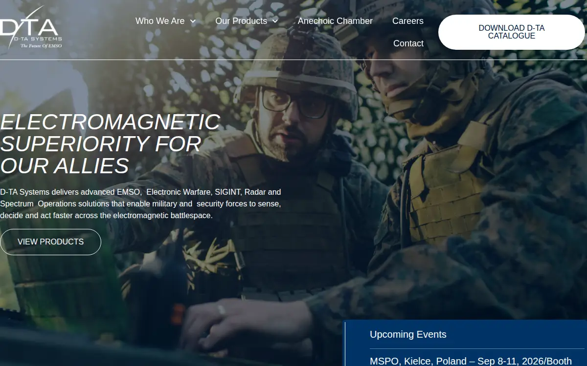 Homepage of D-ta Systems Corporation