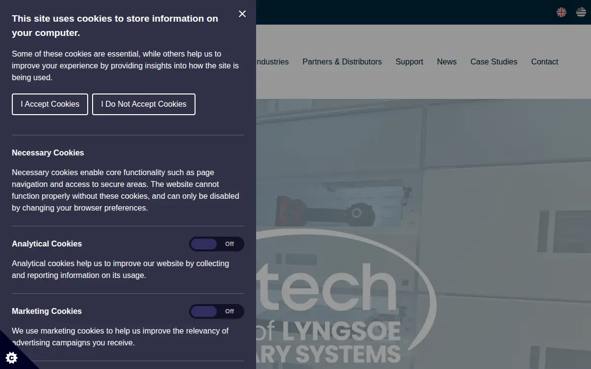 Homepage of D-tech International USA Limited Liability Company