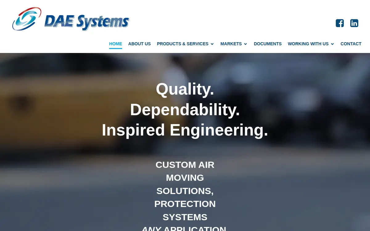 Homepage of Dynamic Air Engineering, INC.